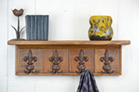 fleur de lis coat rack