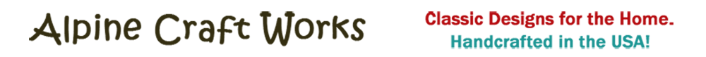alpine craft works logo banner