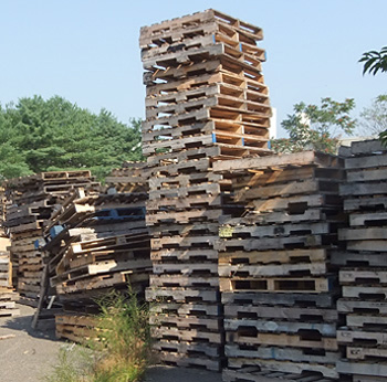 Reclaimed wooden pallets