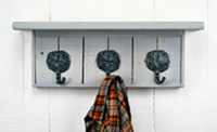 Sand dollar coat rack