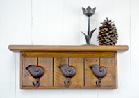 Sea shell coat rack