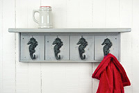 Sea horse coat rack driftwood