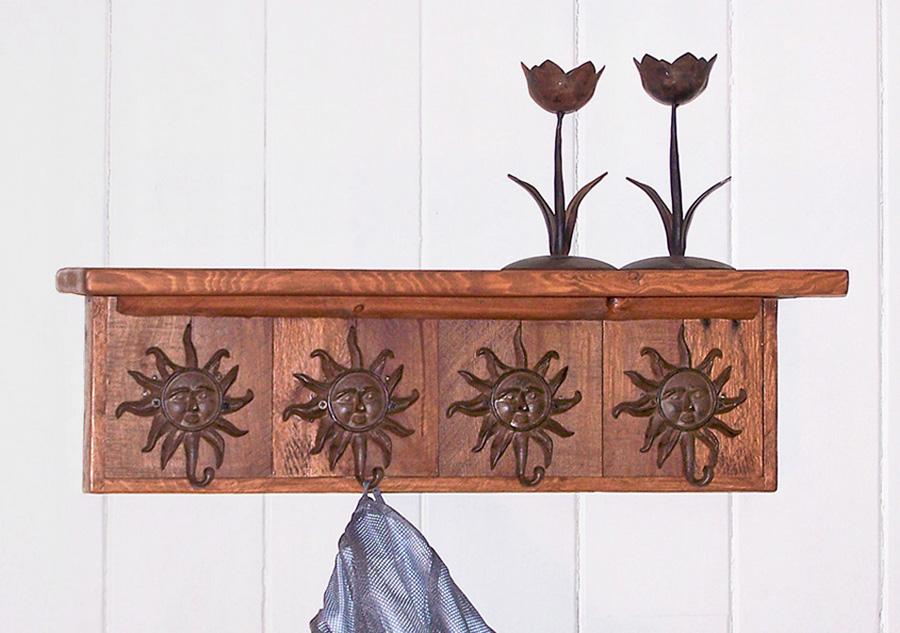 wall mounted coat rack with sun coat hooks